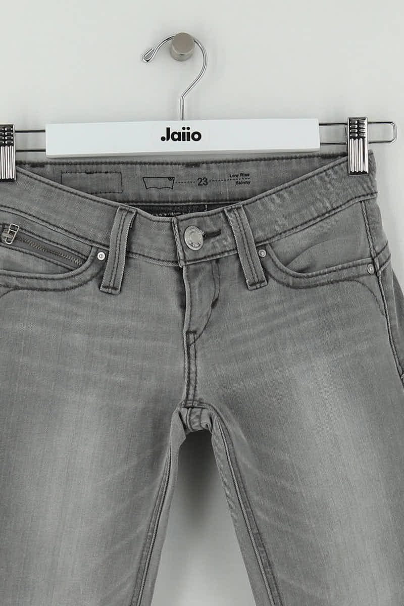 Jean slim Levi's Gris en Coton