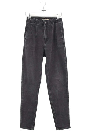 Jean slim Levi's High Waisted Taper Noir en Coton - élasthanne, taille XS - Seconde Main