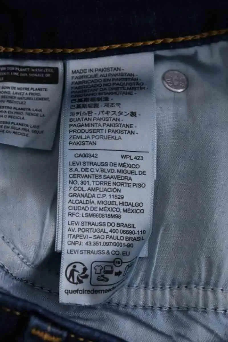 Jean slim Levi's Marine en Coton