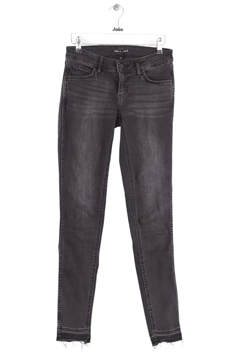 Jean slim Levi's Noir en Coton, taille XS - Seconde Main
