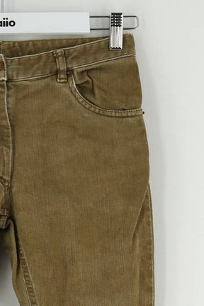 Jean slim Maison Martin Margiela Kaki en Coton