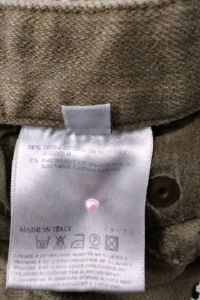 Jean slim Maison Martin Margiela Kaki en Coton