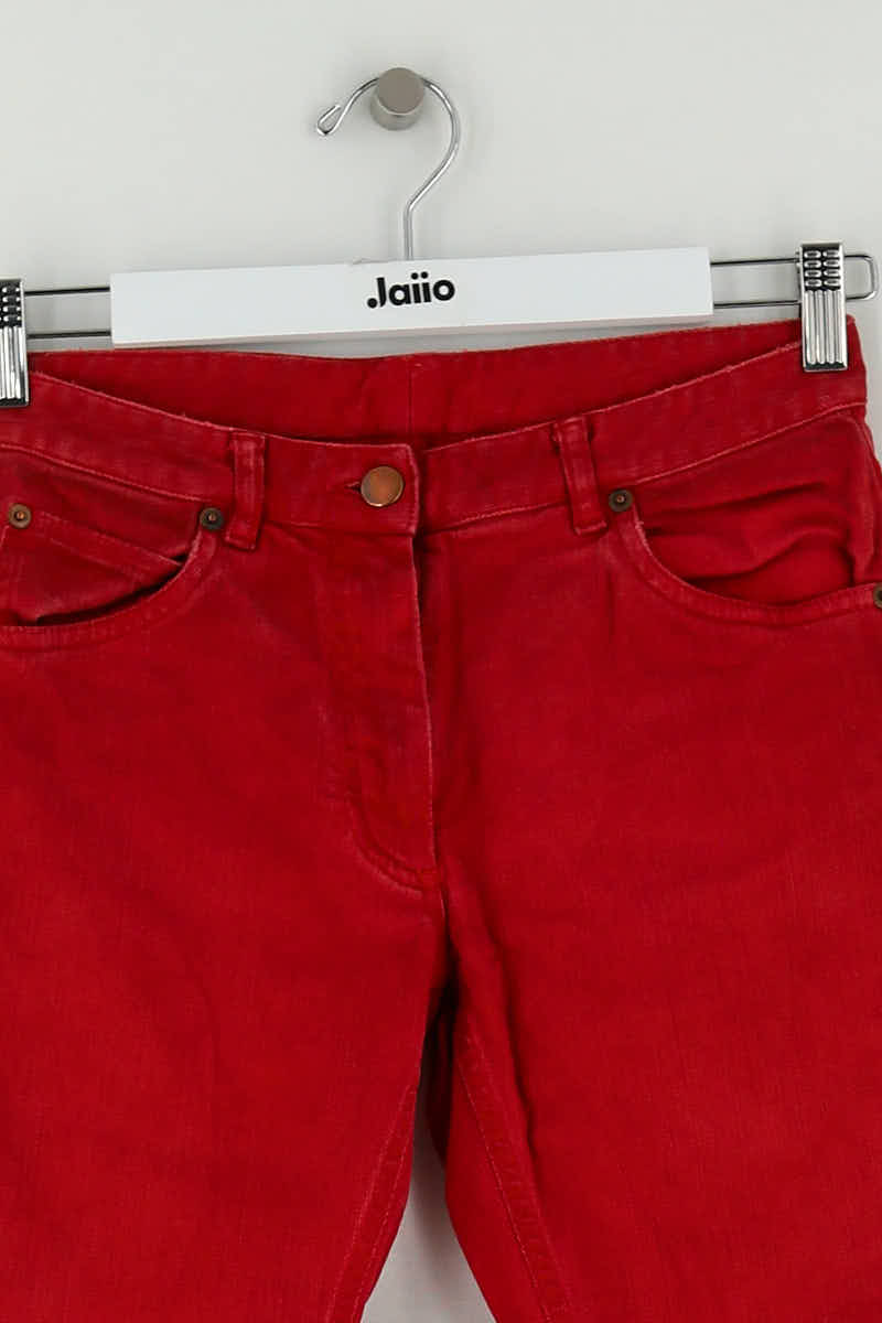 Jean slim Maison Martin Margiela Rouge en Coton