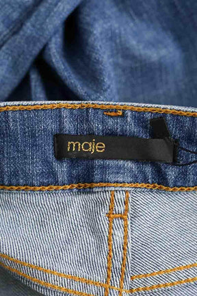 Jean slim Maje Bleu en Coton
