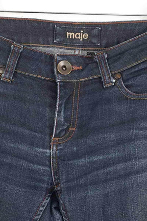 Jean slim Maje Bleu en Coton