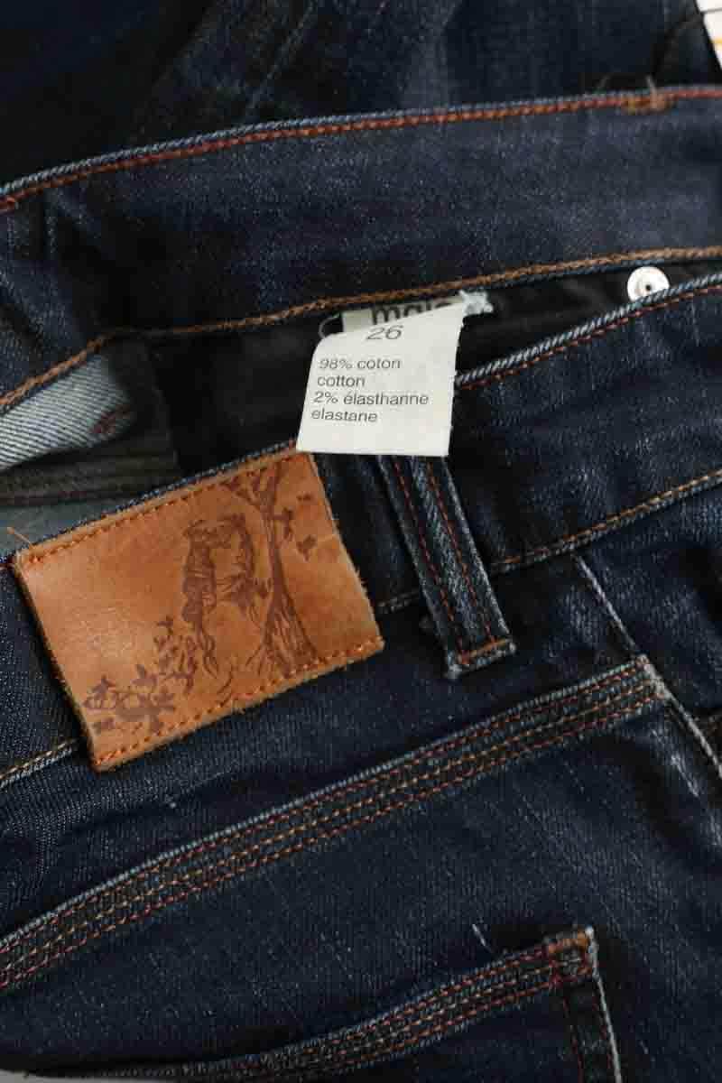 Jean slim Maje Bleu en Coton