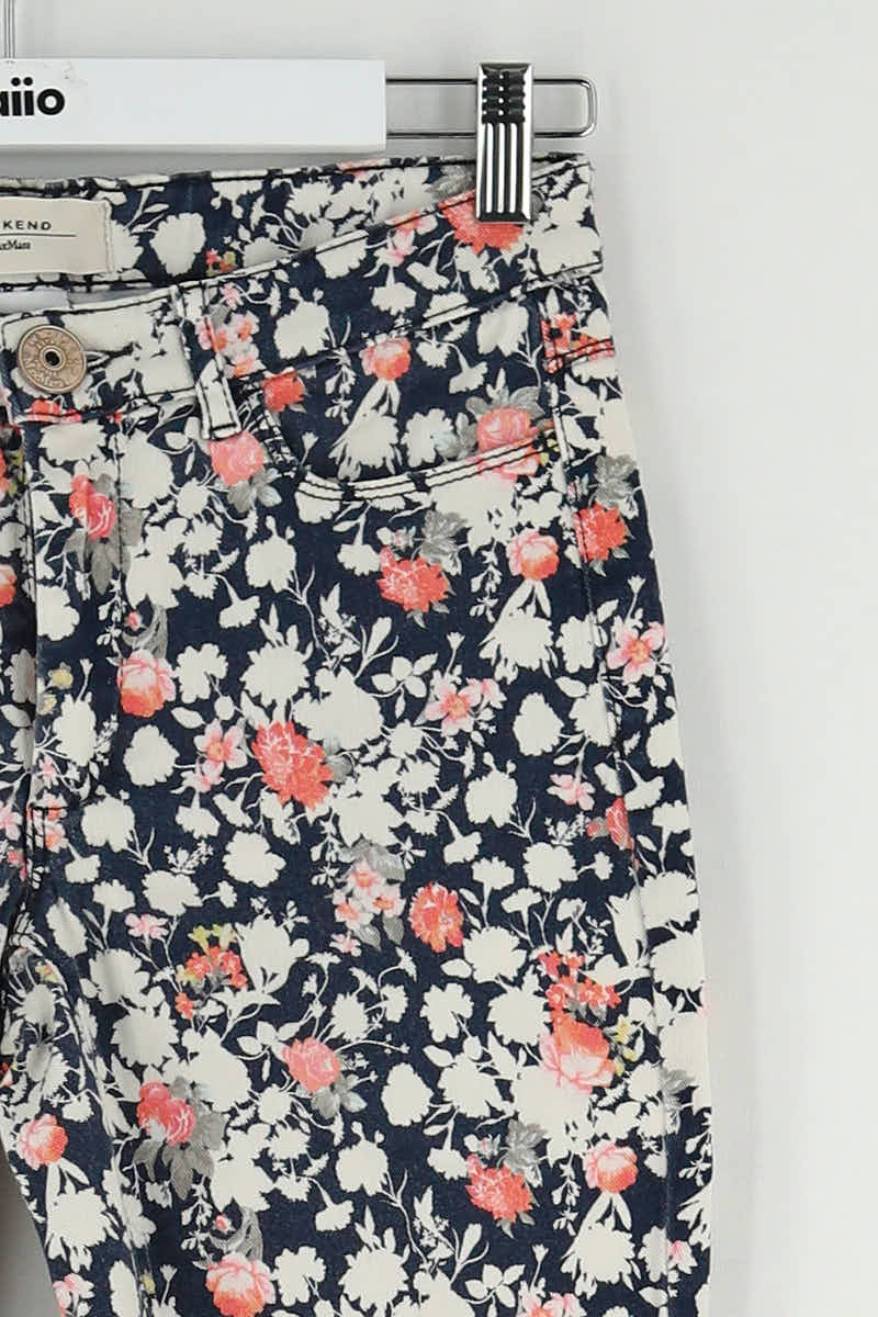 Jean slim Max Mara Bleu en Coton