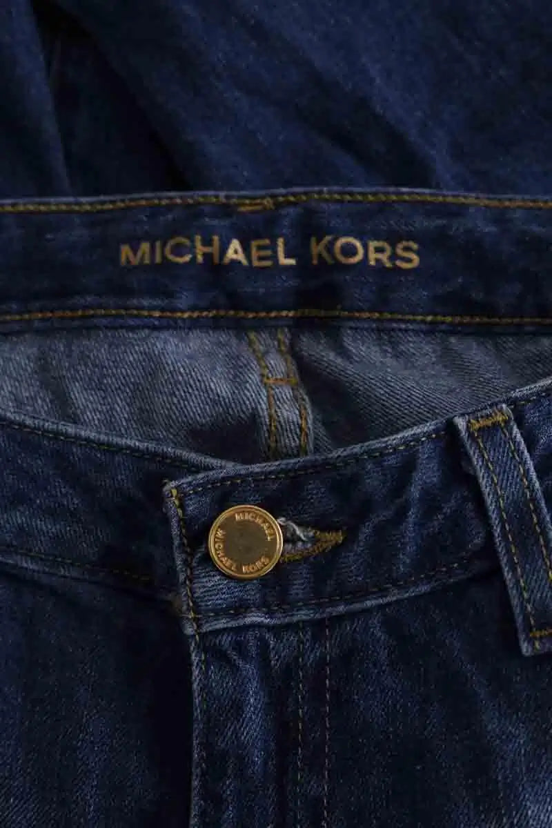 Jean slim Michael Kors Bleu en Coton