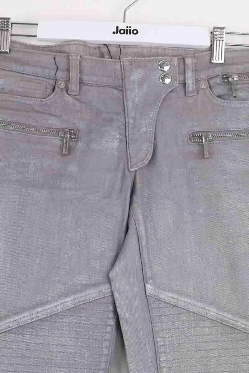 Jean slim Michael Kors Gris en Coton