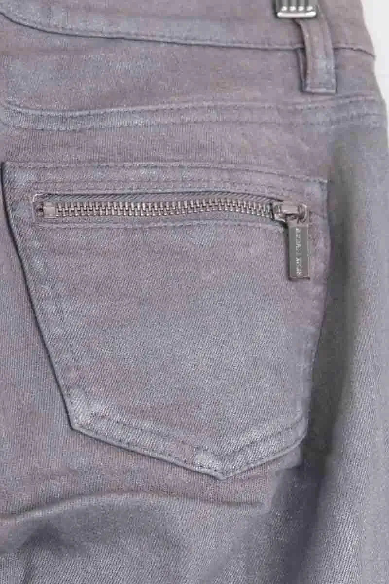 Jean slim Michael Kors Gris en Coton