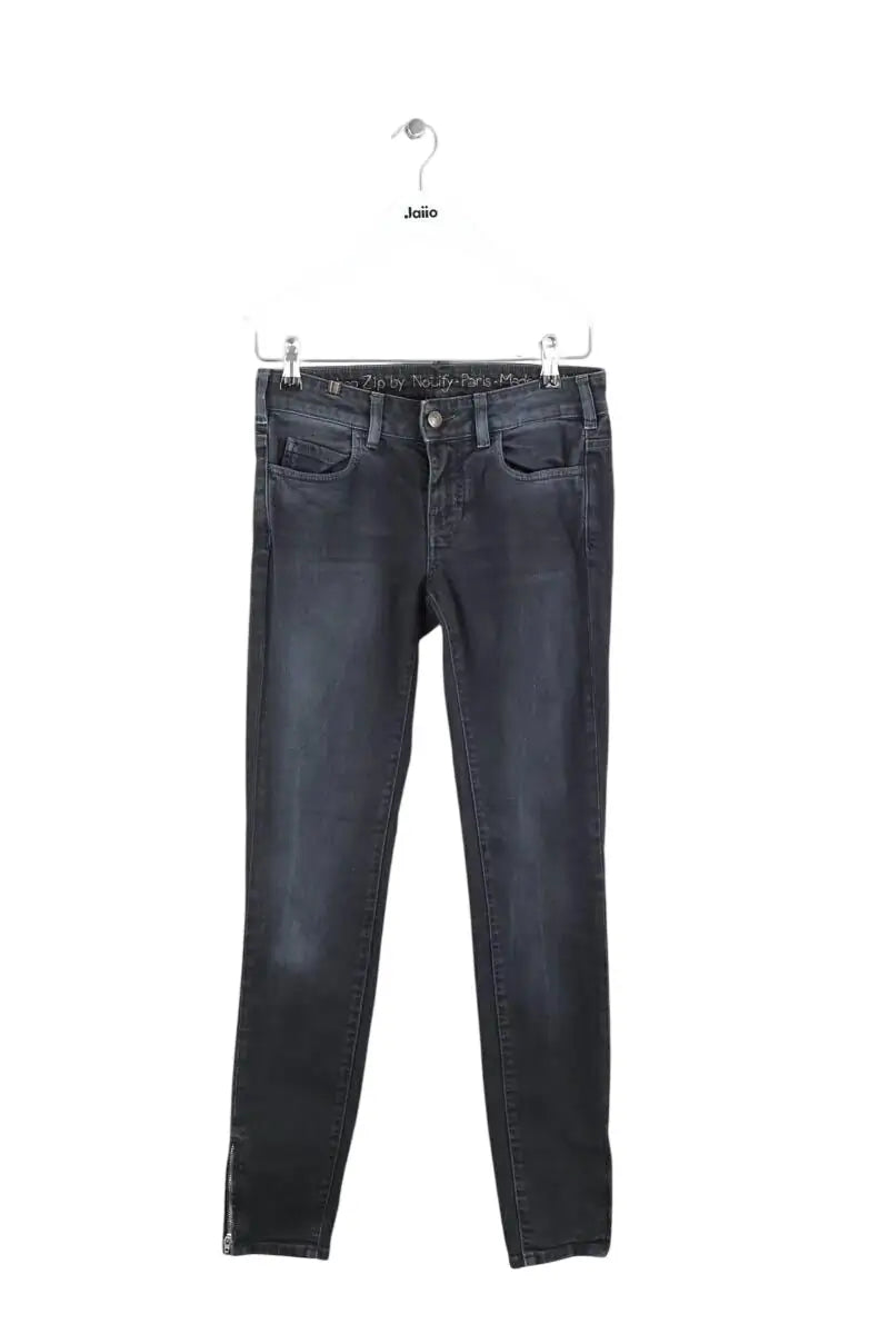 Jean slim Notify Noir en Coton, taille S - Seconde Main