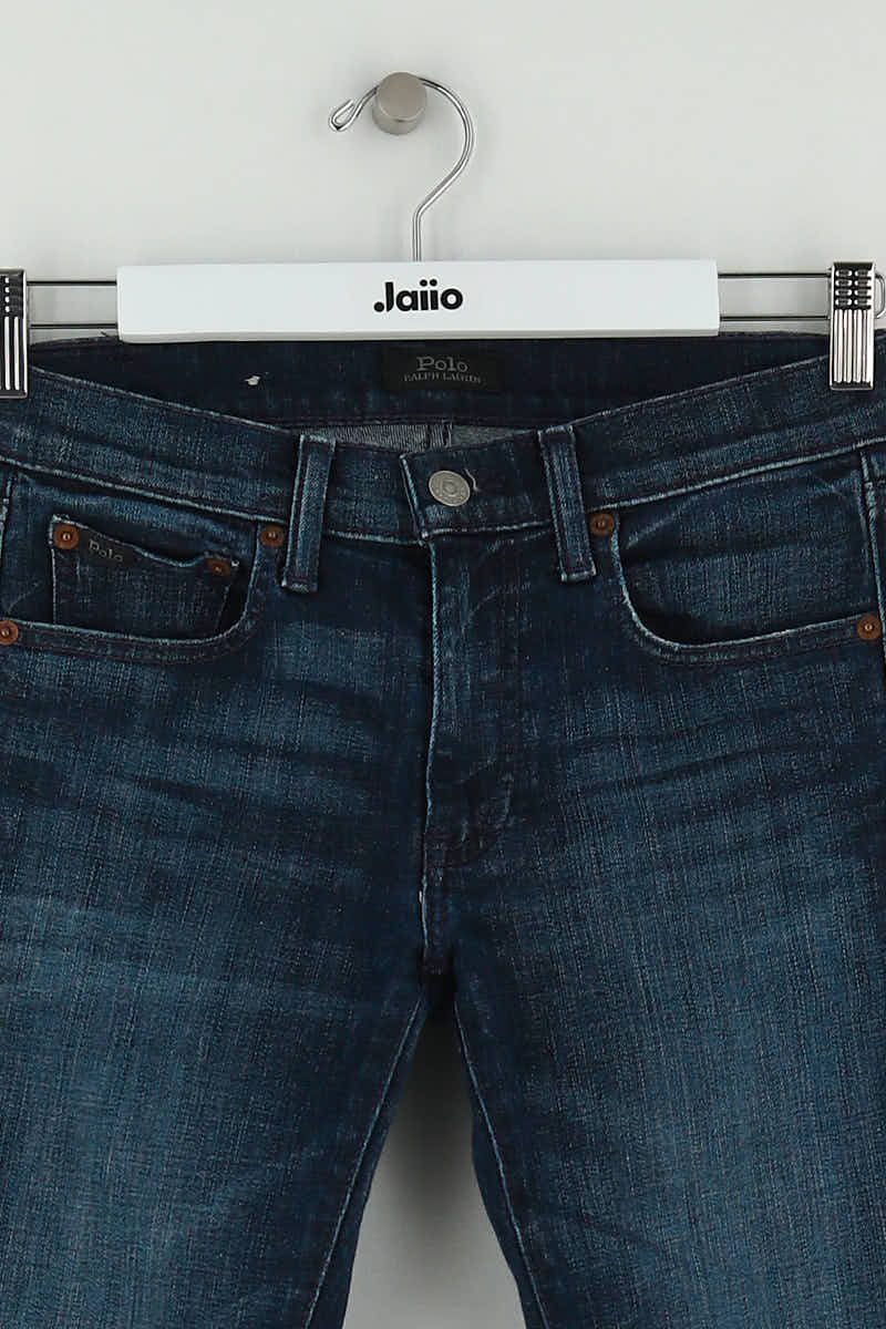 Jean slim Ralph Lauren Bleu en Coton