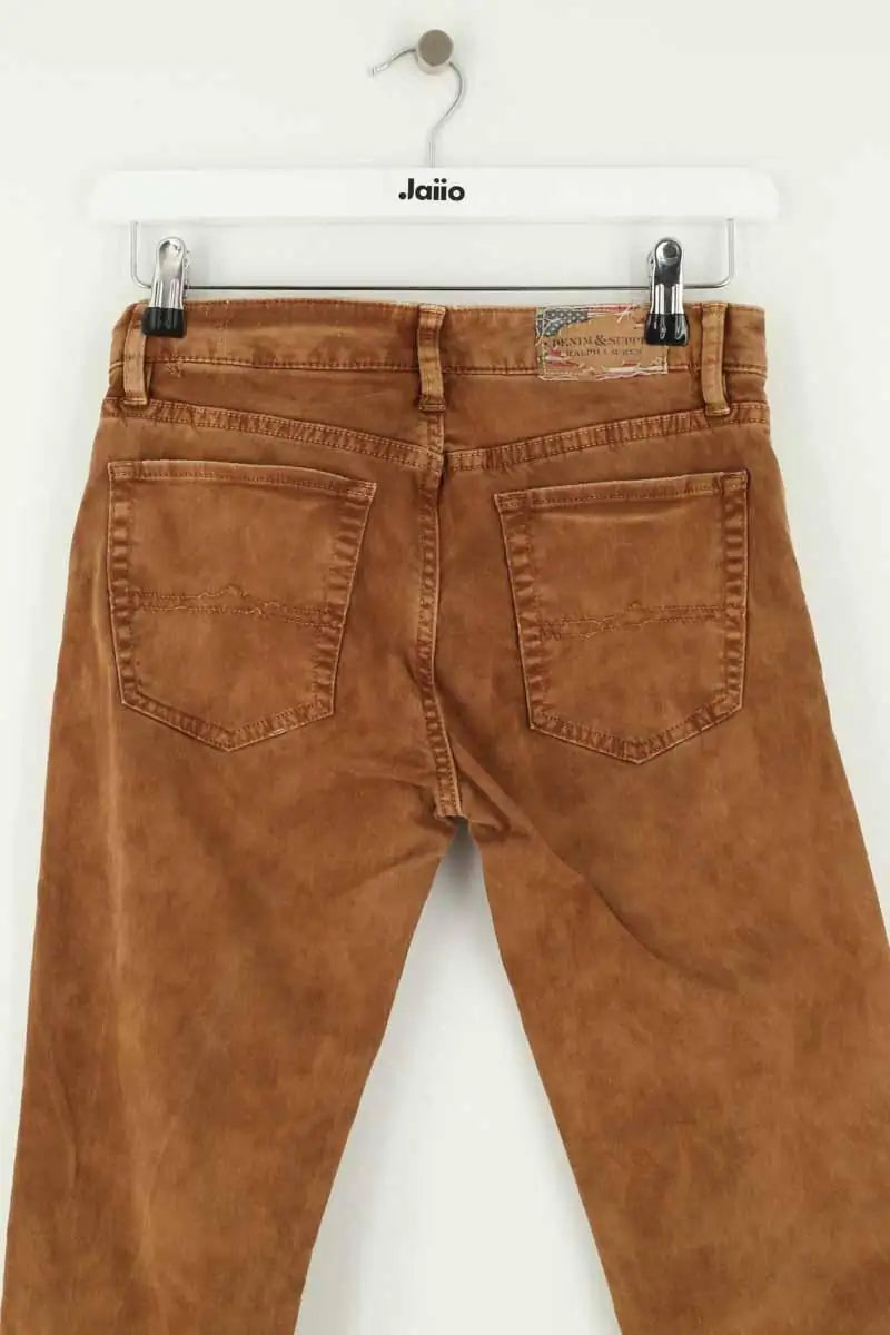 Jean slim Ralph Lauren Marron en Coton