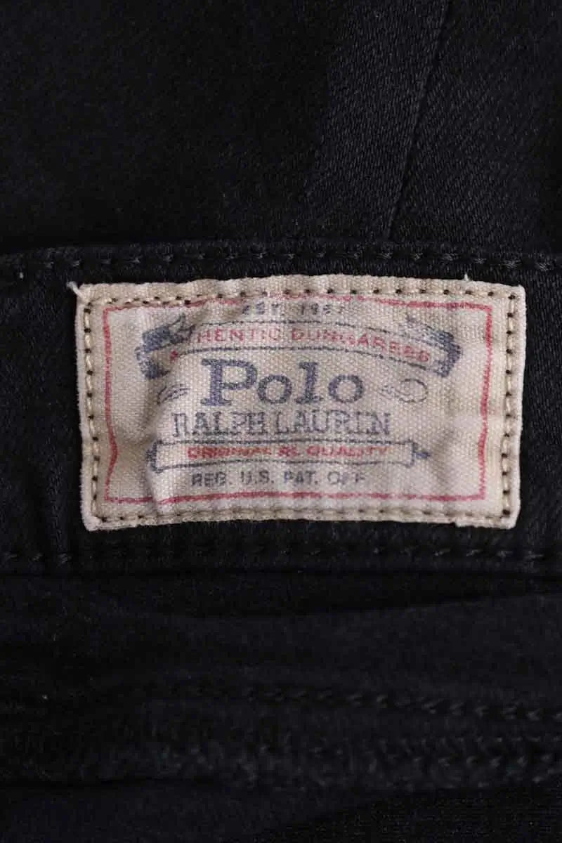 Jean slim Ralph Lauren Noir en Coton