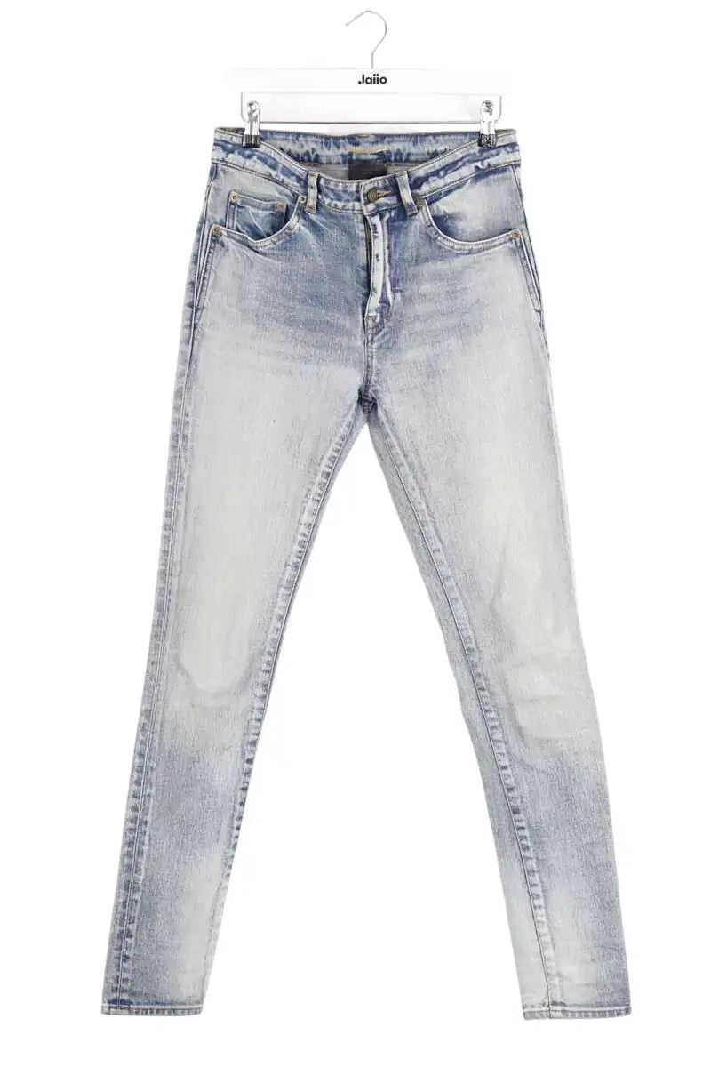 Jean slim Saint Laurent Bleu en Coton, taille M - Seconde Main