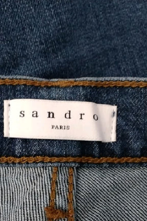Jean slim Sandro Bleu en Coton