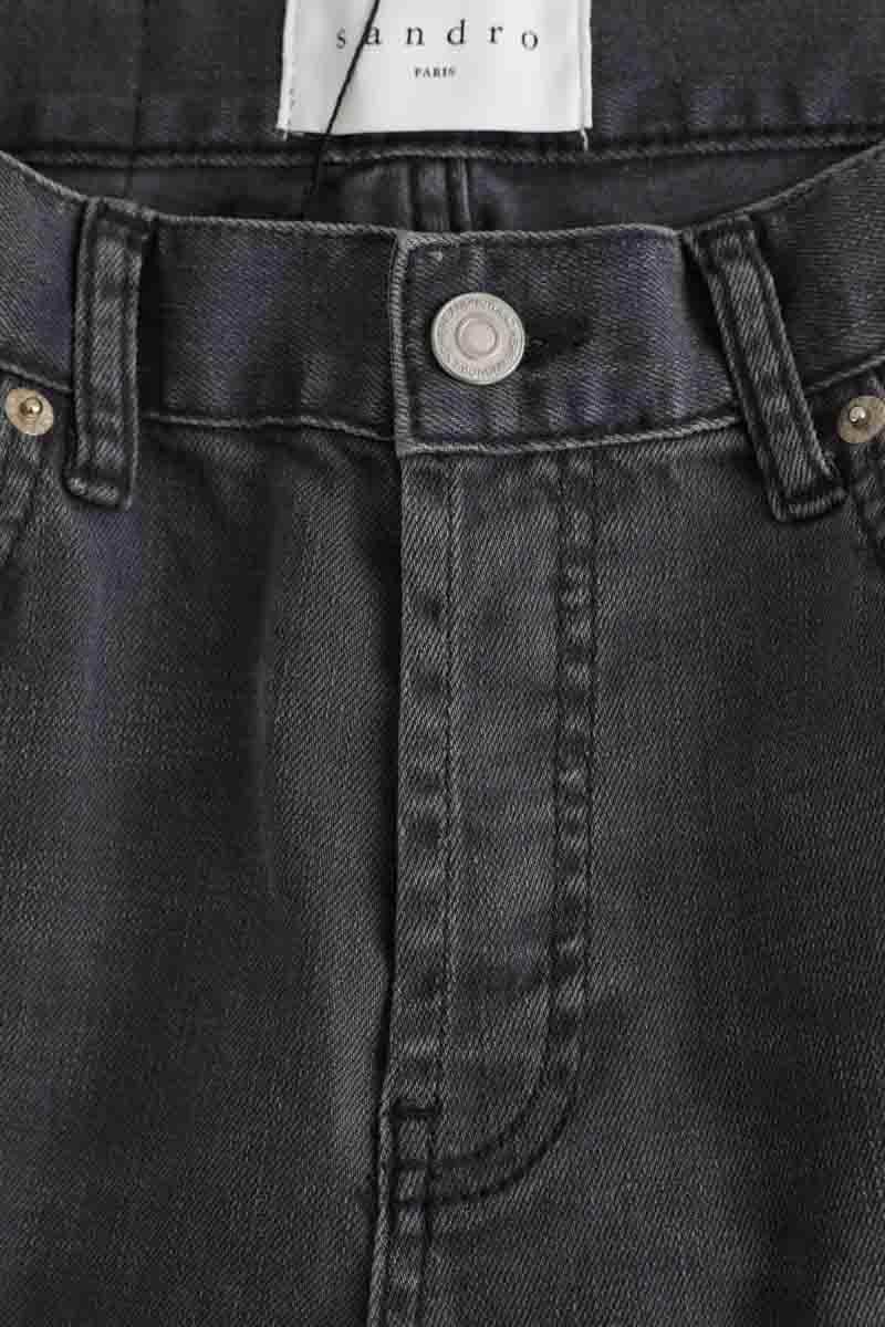 Jean slim Sandro étroit Gris en Coton