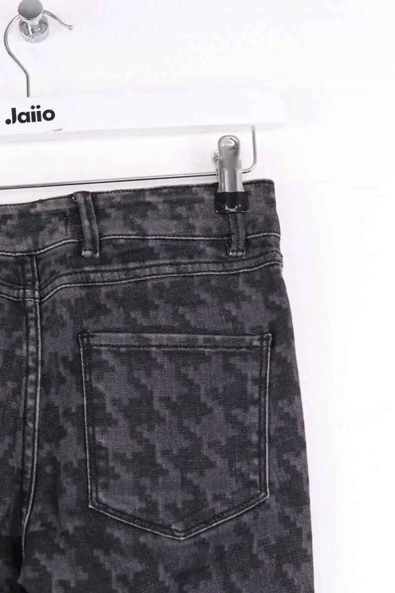 Jean slim Sandro Noir en Coton