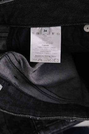 Jean slim Sandro Noir en Coton