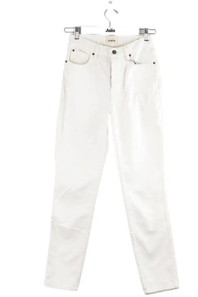 Jean slim Sézane Blanc en Coton, taille S - Seconde Main