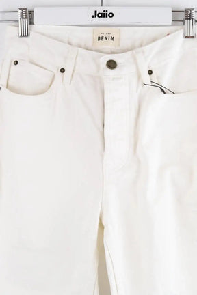 Jean slim Sézane Blanc en Coton