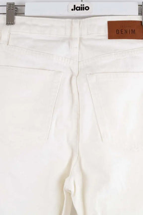 Jean slim Sézane Blanc en Coton