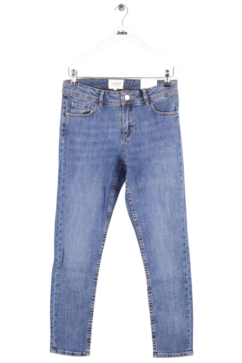 Jean slim Sézane Bleu en Coton, taille L - Seconde Main