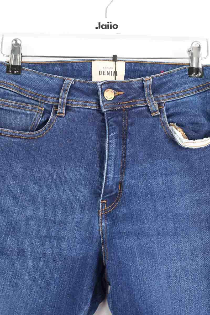 Jean slim Sézane Bleu en Coton