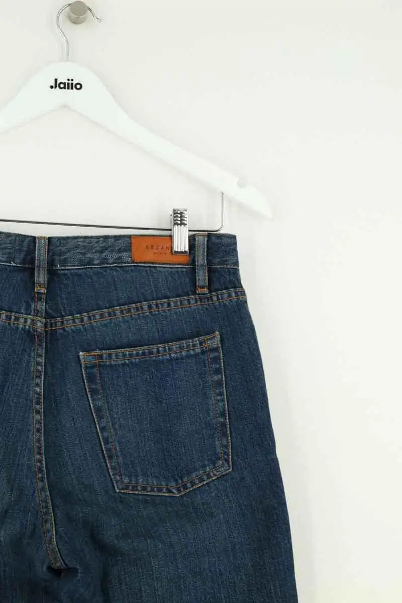 Jean slim Sézane Bleu en Coton