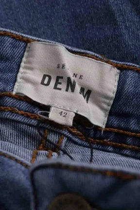 Jean slim Sézane Bleu en Coton