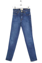 Jean slim Sézane Bleu en Coton, taille XS - Seconde Main