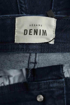 Jean slim Sézane Bleu en Coton
