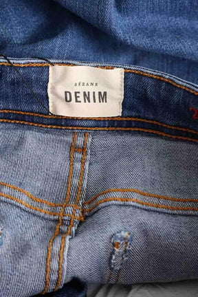Jean slim Sézane Bleu en Coton