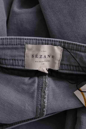 Jean slim Sézane Gris en Coton