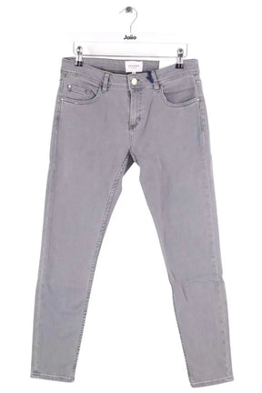 Jean slim Sézane Gris en Coton, taille L - Seconde Main