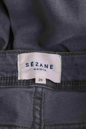 Jean slim Sézane Gris en Coton