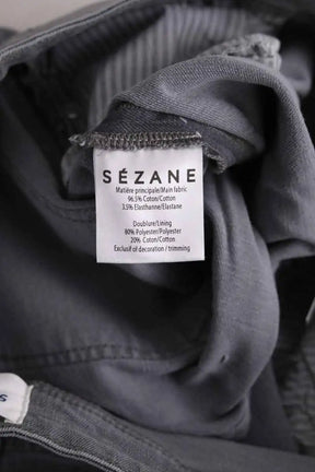 Jean slim Sézane Gris en Coton