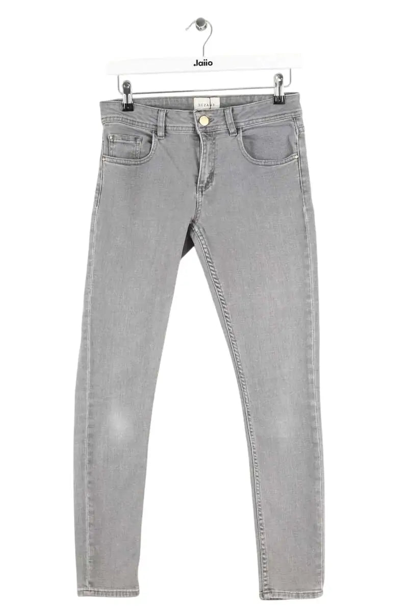 Jean slim Sézane Gris en Coton, taille XS - Seconde Main