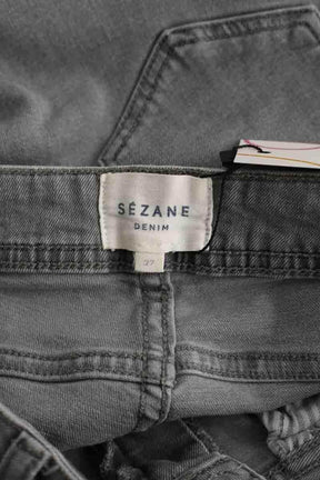 Jean slim Sézane Gris en Coton