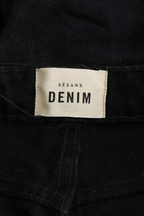 Jean slim Sézane Noir en Coton - élasthanne