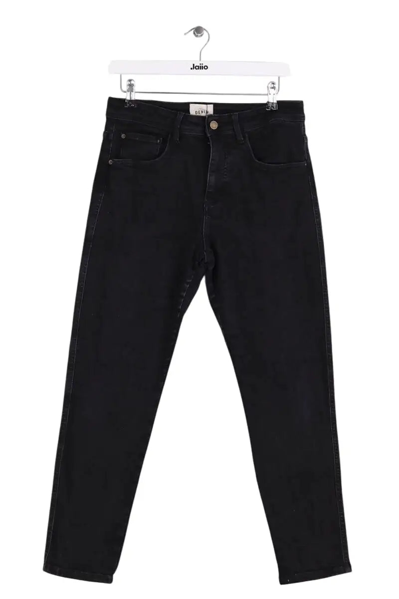 Jean slim Sézane Noir en Coton, taille L - Seconde Main