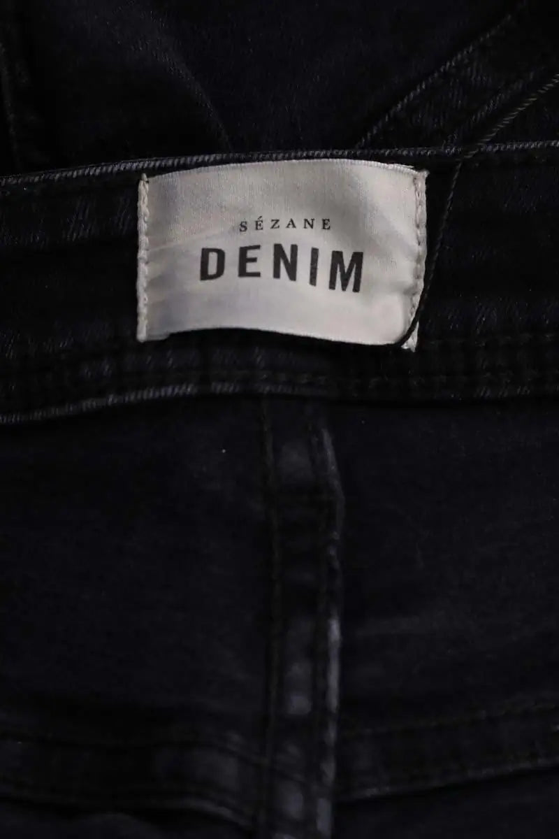 Jean slim Sézane Noir en Coton
