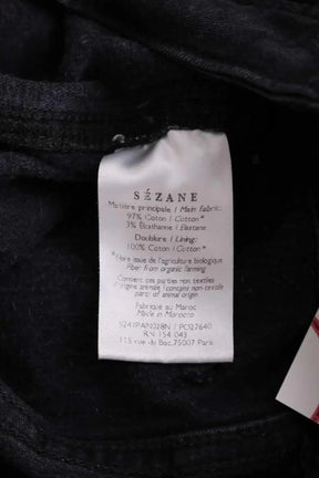 Jean slim Sézane Noir en Coton