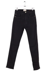 Jean slim Sézane Noir en Coton, taille L - Seconde Main