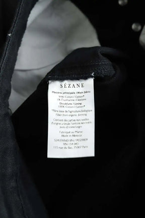 Jean slim Sézane Noir en Coton