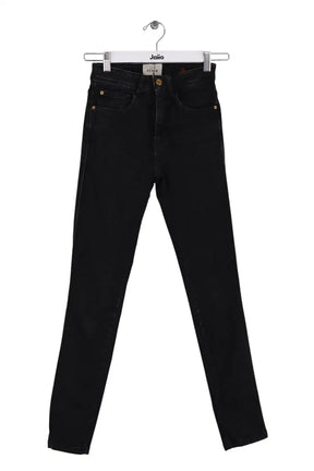 Jean slim Sézane Noir en Coton, taille S - Seconde Main