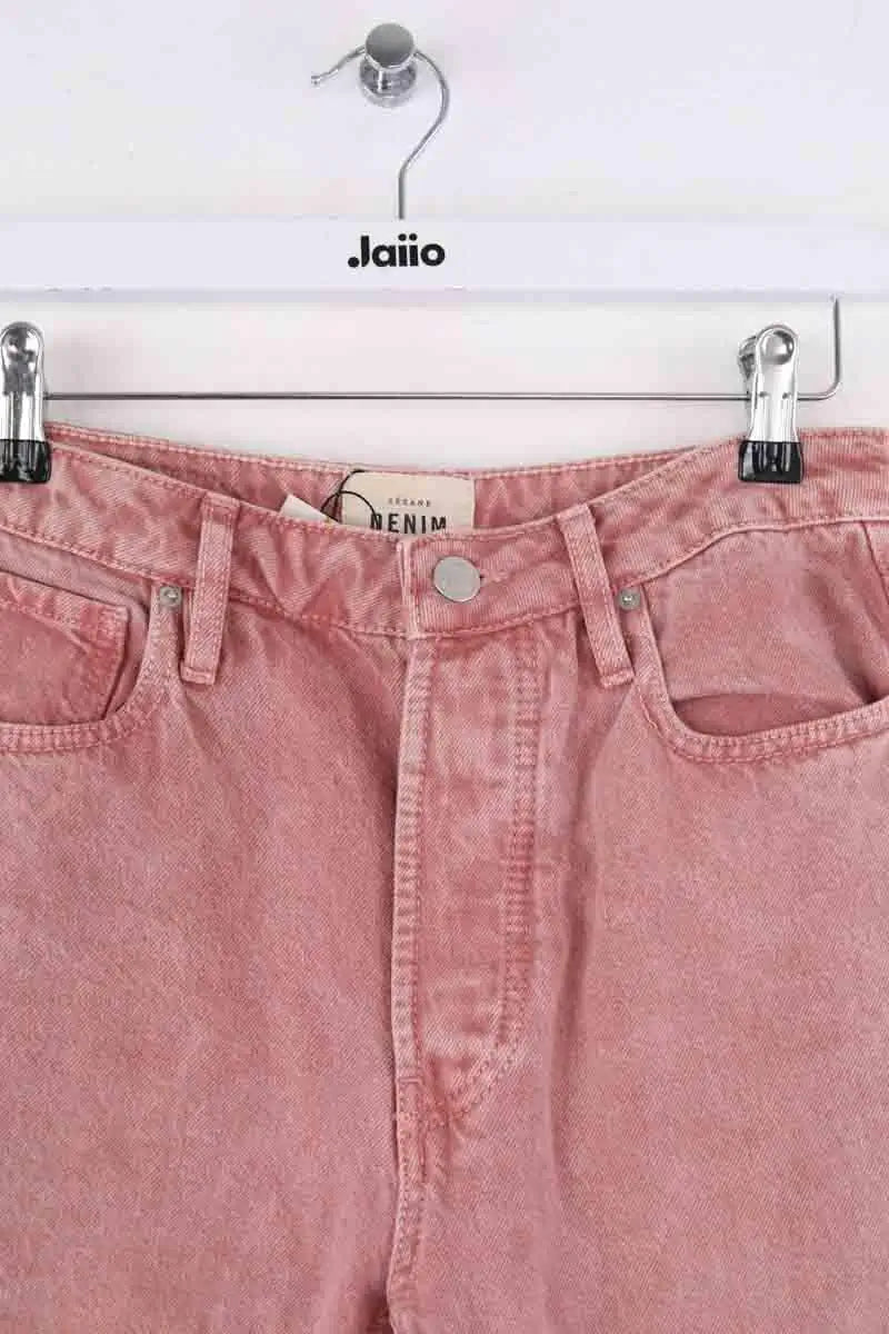 Jean slim Sézane Rose en Coton