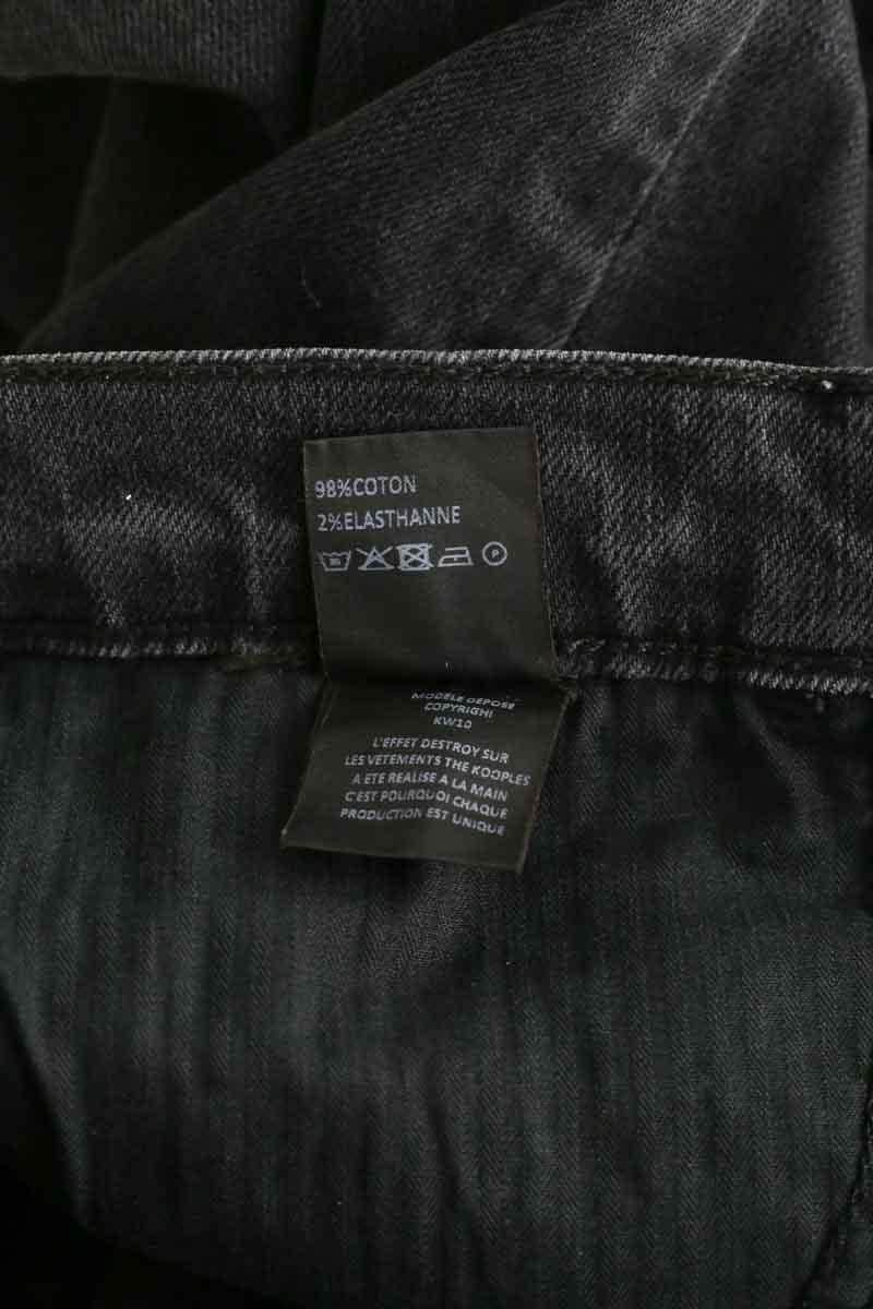 Jean slim The Kooples Noir en Coton