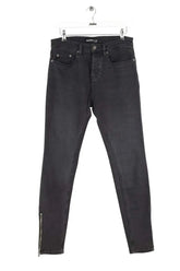 Jean slim The Kooples Noir en Coton, taille XS - Seconde Main