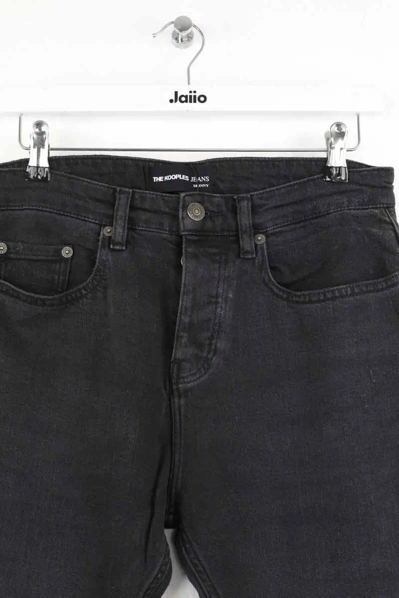 Jean slim The Kooples Noir en Coton